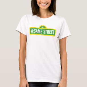 Sesamstraße   Vollfarbiges Logo T-Shirt