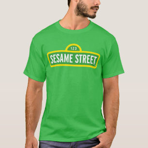 Sesamstraße Vollfarbiges Logo T-Shirt