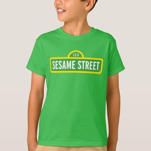 Sesamstraße | Vollfarbiges Logo T-Shirt (Vorderseite)