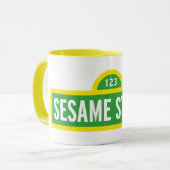 Sesamstraße | Vollfarbiges Logo Tasse (Vorderseite Links)