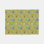 Sesamstraße | Waldland Friends Pattern Fleecedecke (Vorderseite (Horizontal))