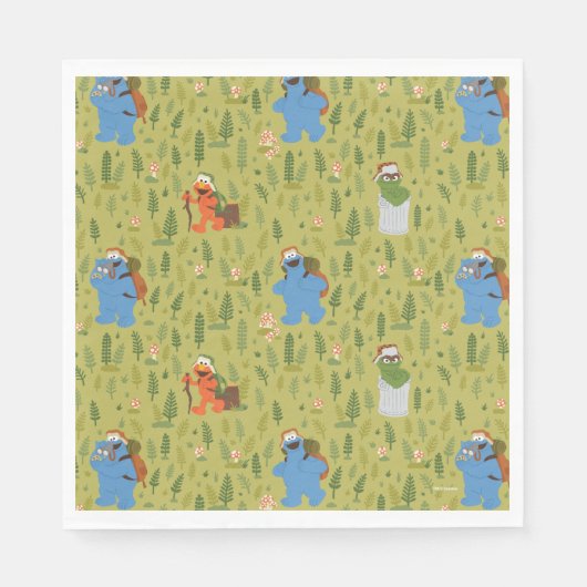 Sesamstraße | Waldland Friends Pattern Serviette (Vorderseite)