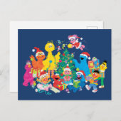 Sesamstraße | Weihnachten mit der ganzen Gang Postkarte (Vorne/Hinten)