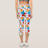 Sesamstraße Weihnachten präsentiert Muster Capri Leggings (Rückseite)