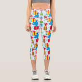 Sesamstraße Weihnachten präsentiert Muster Capri Leggings (Vorderseite)