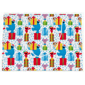 Sesamstraße Weihnachten präsentiert Muster Große Geschenktüte (Vorderseite)