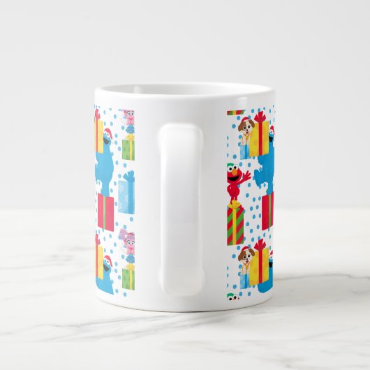 Sesamstraße Weihnachten präsentiert Muster Jumbo-Tasse (Rückseite)