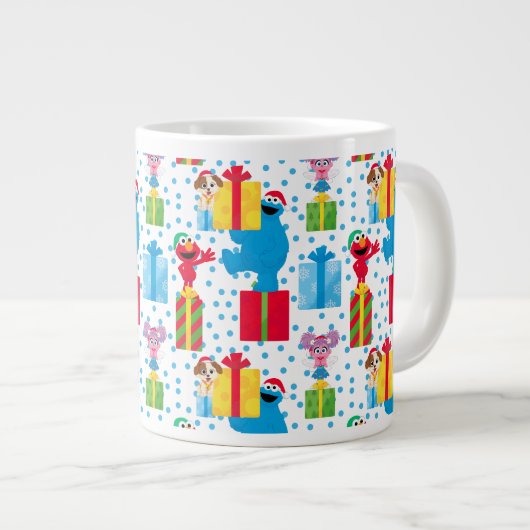 Sesamstraße Weihnachten präsentiert Muster Jumbo-Tasse (Vorderseite Rechts)