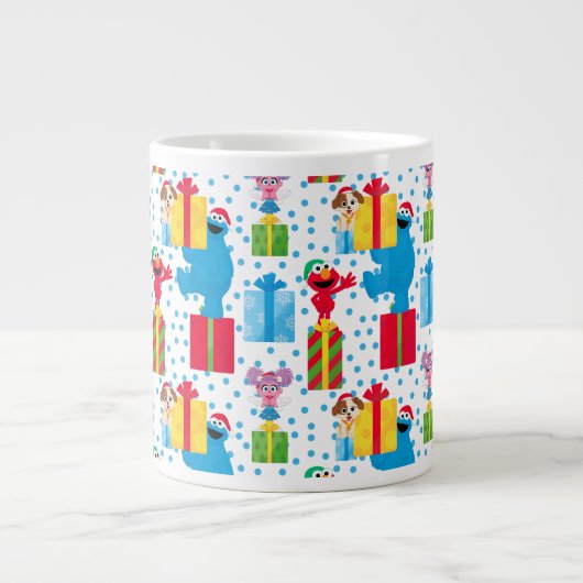 Sesamstraße Weihnachten präsentiert Muster Jumbo-Tasse (Vorderseite)