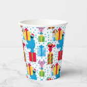 Sesamstraße Weihnachten präsentiert Muster Pappbecher (Vorderseite)