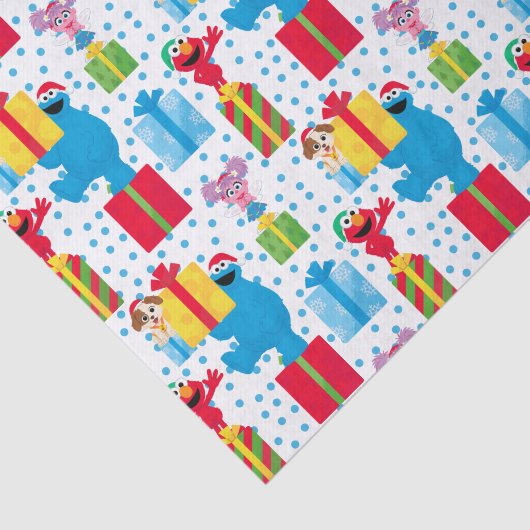 Sesamstraße Weihnachten präsentiert Muster Seidenpapier (Ausschnitt)