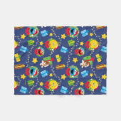 Sesamstraße Weihnachtsmuster Fleecedecke (Vorderseite (Horizontal))