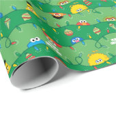 Sesamstraße Weihnachtsmuster Geschenkpapier (Rolleneckpunkt)