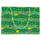 Sesamstraße Weihnachtsmuster Große Geschenktüte (Rückseite)