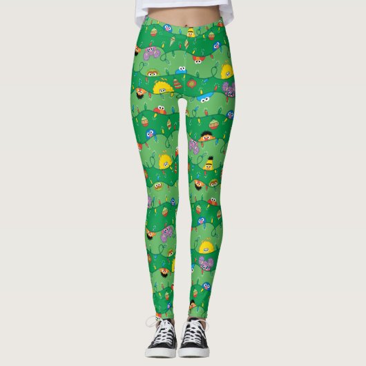 Sesamstraße Weihnachtsmuster Leggings (Vorderseite)
