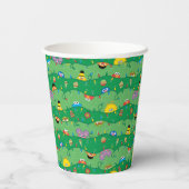 Sesamstraße Weihnachtsmuster Pappbecher (Rückseite)