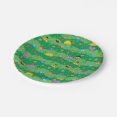 Sesamstraße Weihnachtsmuster Pappteller (Schrägansicht)