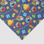 Sesamstraße Weihnachtsmuster Seidenpapier (Ausschnitt)