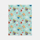 Sesamstraße Winter Pattern Fleecedecke (Vorderseite)