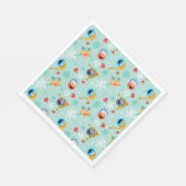 Sesamstraße Winter Pattern Serviette (Ecke)