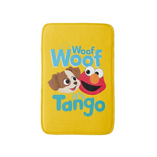 Sesamstraße | Woof Woof It's Tango & Elmo Badematte (Vorderseite Vertikal)