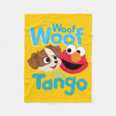Sesamstraße | Woof Woof It's Tango & Elmo Fleecedecke (Vorderseite)