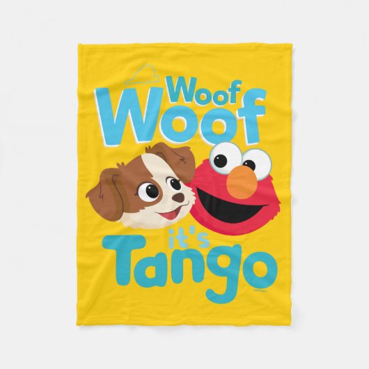 Sesamstraße | Woof Woof It's Tango & Elmo Fleecedecke (Vorderseite)