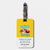 Sesamstraße | Woof Woof It's Tango & Elmo Gepäckanhänger (Rückseite vertikal)