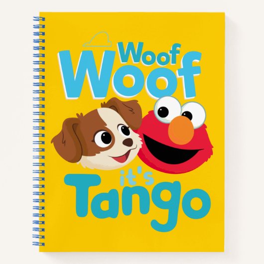 Sesamstraße | Woof Woof It's Tango & Elmo Notizblock (Vorderseite)
