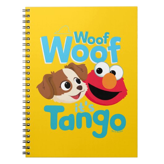 Sesamstraße | Woof Woof It's Tango & Elmo Notizblock (Vorderseite)