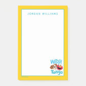 Sesamstraße | Woof Woof It's Tango & Elmo Post-it Klebezettel (Vorderseite)