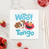 Sesamstraße | Woof Woof It's Tango & Elmo Serviette (Beispiel)