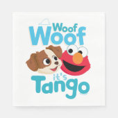Sesamstraße | Woof Woof It's Tango & Elmo Serviette (Vorderseite)