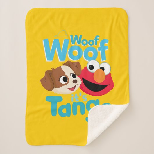 Sesamstraße | Woof Woof It's Tango & Elmo Sherpadecke (Vorderseite)
