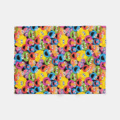 Sesamstraße-Zeichen gegenüber Muster Fleecedecke (Vorderseite (Horizontal))