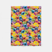 Sesamstraße-Zeichen gegenüber Muster Fleecedecke (Vorderseite)