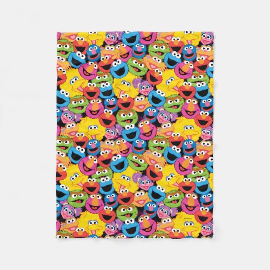 Sesamstraße-Zeichen gegenüber Muster Fleecedecke (Vorderseite)