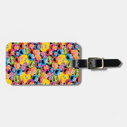 Sesamstraße-Zeichen gegenüber Muster Gepäckanhänger (Vorderseite horizontal)