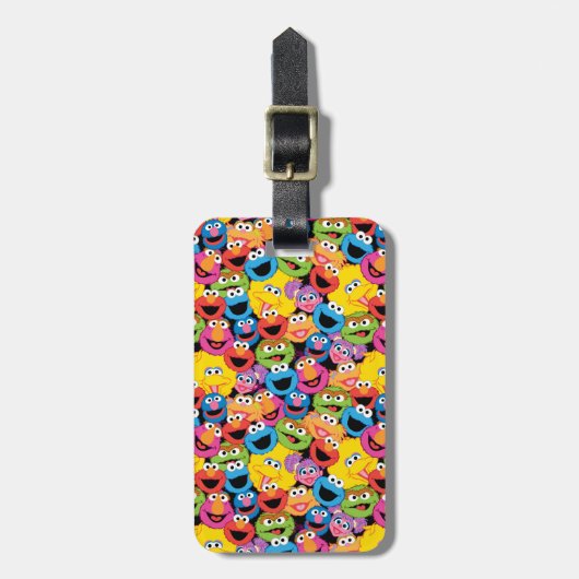 Sesamstraße-Zeichen gegenüber Muster Gepäckanhänger (Vorderseite vertikal)