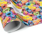 Sesamstraße-Zeichen gegenüber Muster Geschenkpapier (Rolleneckpunkt)