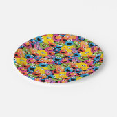 Sesamstraße-Zeichen gegenüber Muster Pappteller (Schrägansicht)