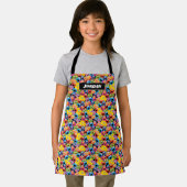 Sesamstraße-Zeichen gegenüber Muster Schürze (Insitu)