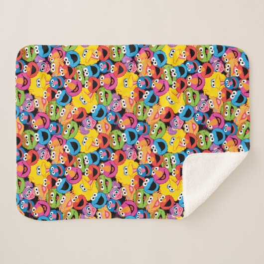 Sesamstraße-Zeichen gegenüber Muster Sherpadecke (Vorderseite (Horizontal))