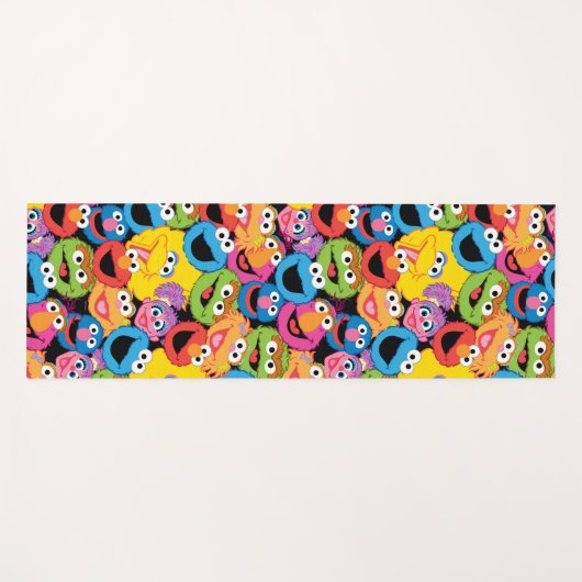 Sesamstraße-Zeichen gegenüber Muster Yogamatte (Vorderseite (Horizontal))