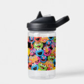 Sesamstraße-Zeichen-Gesichter | Name hinzufügen Trinkflasche (Links)