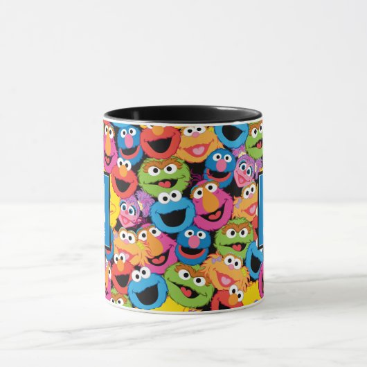 Sesamstraße-Zeichen: Name und Monogramm Tasse (Zentrum)