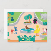 Sesamstraße | Zoomszene Postkarte (Vorne/Hinten)