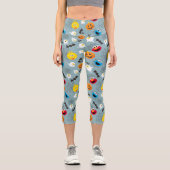 SesamStreet Niedlich Halloween Pattern Capri Leggings (Vorderseite)
