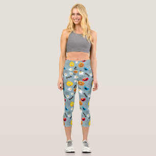 SesamStreet Niedlich Halloween Pattern Capri Leggings