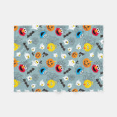 SesamStreet Niedlich Halloween Pattern Fleecedecke (Vorderseite (Horizontal))